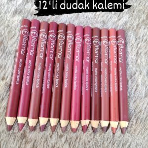Flormar Dudak Kalemi Matte Color Lipstick Suya Dayanıklı (12'li Set)