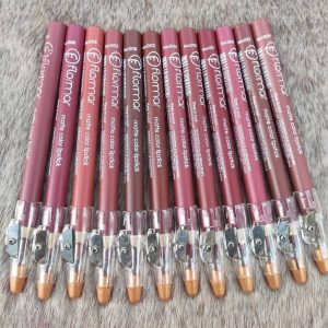 Flormar (Kalemtraşlı) Dudak Kalemi Matte Color Lipstick Suya Dayanıklı (12'li Set)