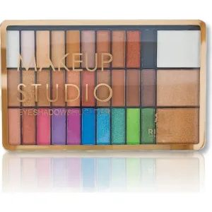 Rival Makeup Studıo 30 'lu Makyaj Paleti 3 'lü Aydınlatıcı Gold Set Göz Farı