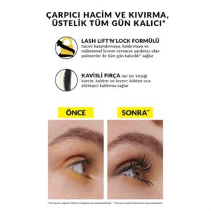 Avon Wondercurl Volume Curl & Lift Maskara (Koyu Siyah)