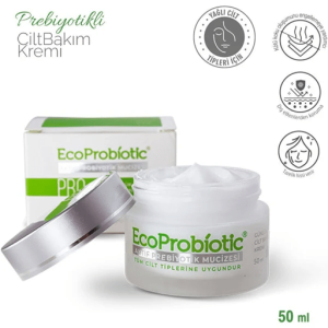 EcoProbiotic Cilt Bakım Kremi Onarıcı Sıkılaştırıcı Sivilce Karşıtı Etki Yağlı Cilt Tipi 50 ml